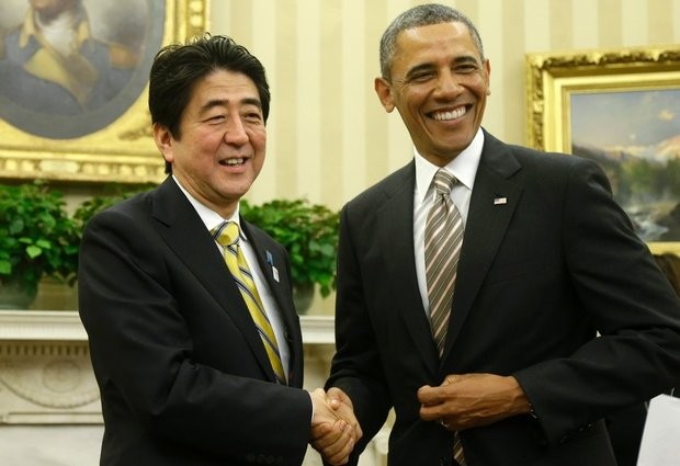 Tháng 2/2013, Thủ tướng Nhật Bản thăm Mỹ
